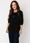 Selected Femme Laurina Long Sleeve Top, Black