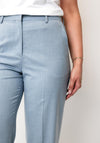 Selected Femme Lisa Wide Leg Trousers, Dusty Blue
