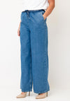 Selected Femme Relaxed High Waisted Jeans, Medium Blue Denim