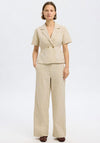 Selected Femme Blazer Style Top, Beige
