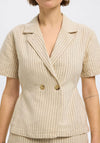 Selected Femme Blazer Style Top, Beige