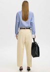 Selected Femme Romie Striped Oversize Shirt, Blue