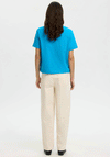 Selected Femme Boxy T-Shirt, Blue
