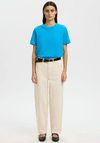 Selected Femme Boxy T-Shirt, Blue