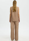 Selected Femme Terry Tie Detail Waistcoat, Beige