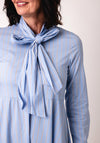 Serafina Collection One Size Striped Shirt Dress, Blue