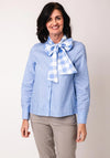 Serafina Collection One Size Checked Gingham Shirt, Light Blue
