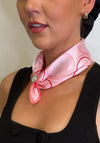 Serafina Collection Circle Print Cotton-Blend Scarf, Pink Multi