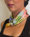 Serafina Collection Watercolour Print Scarf, Multi-Coloured