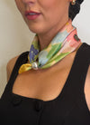 Serafina Collection Floral Print Scarf, Green Multi