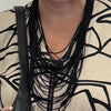 Serafina Collection Layered String Necklace, Black
