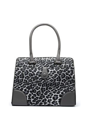 Zen Collection Leopard Print Grab Bag, Grey