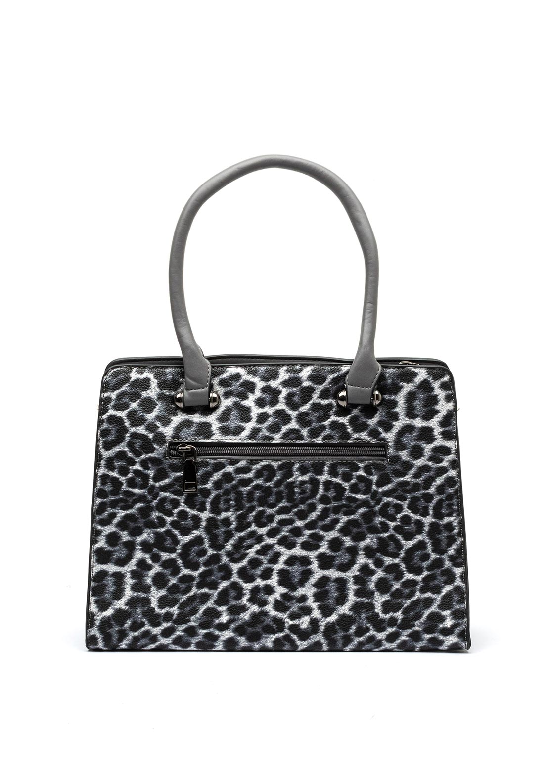 Zen Collection Leopard Print Grab Bag, Grey