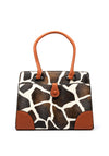 Zen Collection Animal Print Grab Bag, Brown Multi