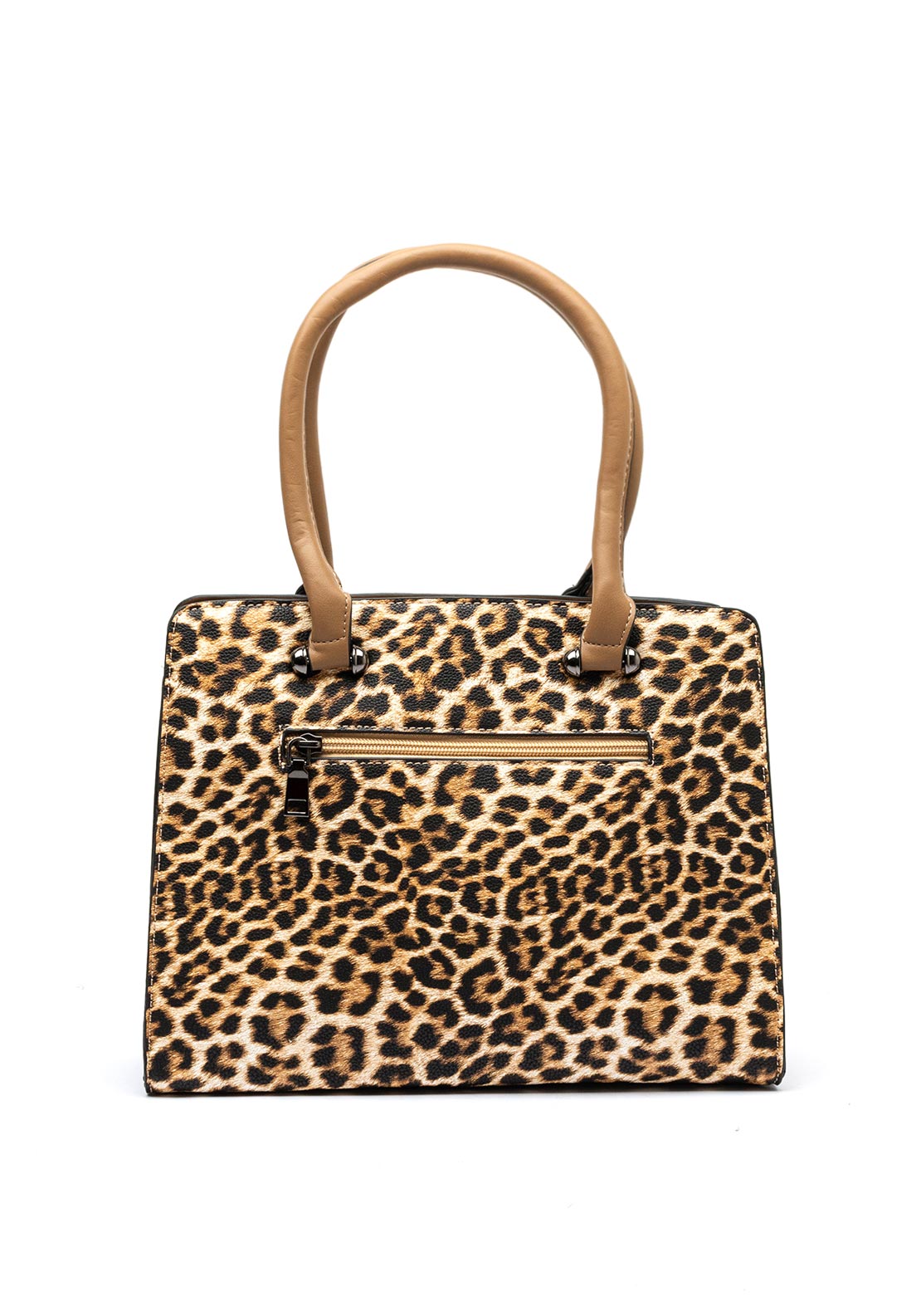 Zen Collection Leopard Print Grab Bag, Soil Multi