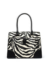 Zen Collection Zebra Print Grab Bag, Black and White