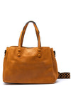 Zen Collection Patterned Strap Crossbody Bag, Tan