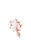 Serafina Chain Print Pearl Magnetic Neck Scarf, Pink