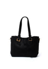 Zen Collection Faux Suede Small Grab Bag, Black