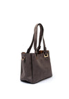 Zen Collection Faux Suede Small Grab Bag, Grey