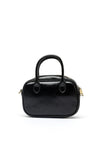 Zen Collection Faux Leather Stud Mini Crossbody Bag, Black