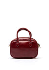 Zen Collection Faux Leather Stud Mini Crossbody Bag, Wine
