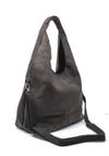 Zen Collection Faux Suede Medium Tote Bag, Grey