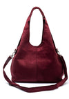 Zen Collection Faux Suede Medium Tote Bag, Wine