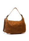 Zen Collection Faux Suede Stud Crossbody Bag, Tan