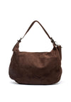 Zen Collection Faux Suede Stud Crossbody Bag, Brown