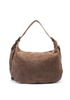Zen Collection Faux Suede Stud Crossbody Bag, Beige