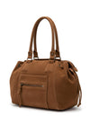 Zen Collection Faux Suede Drawstring Grab Bag, Tan