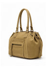 Zen Collection Faux Suede Drawstring Grab Bag, Khaki