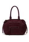Zen Collection Faux Suede Drawstring Grab Bag, Wine