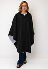 Serafina Collection One Size Rain Poncho, Black