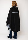 Serafina Collection One Size Rain Poncho, Black