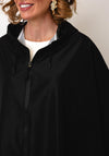 Serafina Collection One Size Rain Poncho, Black