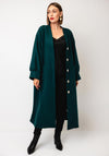 Serafina Collection One Size Wool Blend Coat, Green
