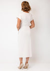 Serafina Plain Casual Midi Dress, Light Pink