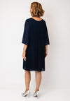 Serafina Pleated Midi Dress, Black