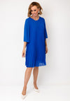 Serafina Pleated Midi Dress, Royal Blue