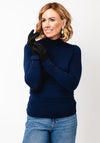 Serafina Collection Faux Suede Gloves, Black