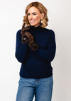 Serafina Collection Leopard Print Faux Fur Gloves, Brown