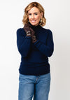 Serafina Collection Faux Suede Gloves, Brown