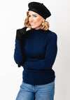 Serafina Collection Wool Blend Beret Hat, Black