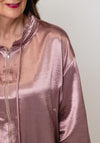 Serafina Collection Satin Tie Neck Jacket, Pink