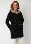 Serafina Collection Reversible Raincoat, Black