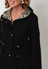 Serafina Collection Reversible Raincoat, Black