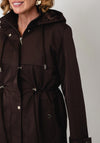 Serafina Collection Longline Raincoat, Brown