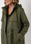 Serafina Collection Longline Raincoat, Green